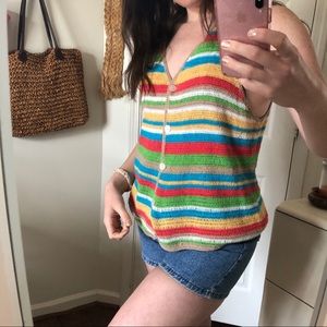 VINTAGE Crochet Vest